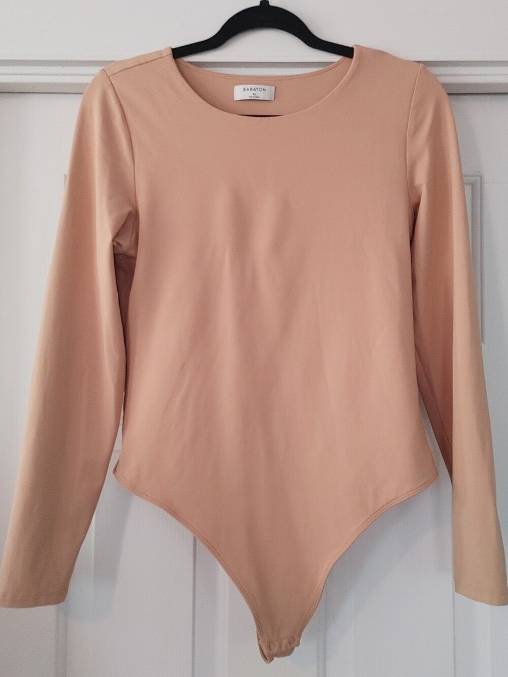 Babaton Camel Long Sleeve Bodysuit | XL
